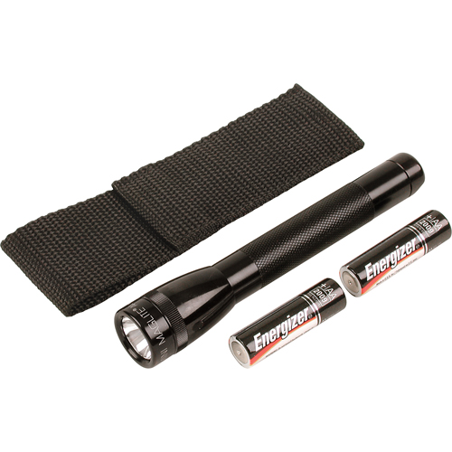 Mini&reg; Flashlights, Incandescent, 14 Lumens, AA Batteries R.M.G. Prévention