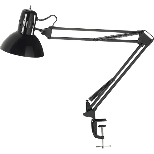 Lampes de bureau &agrave; pince - Bras flexible, 100 W, Incandescente, Pinces serre-joints, Noir R.M.G. Prévention