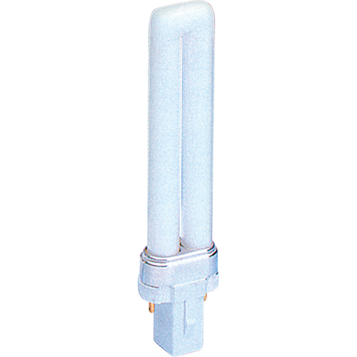 Tubes fluorescents compacts - Universel, 9 W, S (T4), 4000 K R.M.G. Prévention