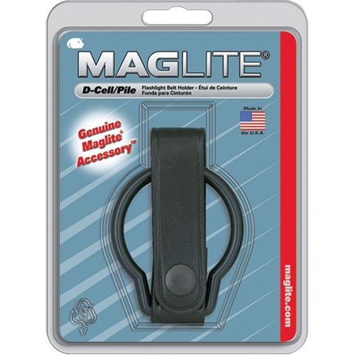 Belt Clip for D-Cell Flashlights, Flashlight Holder, Leather, 1 Pockets R.M.G. Prévention