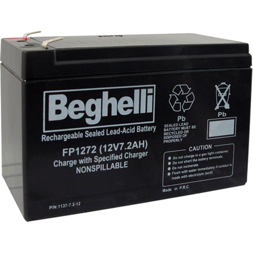 Sealed Lead Acid Batteries, 12 V, 7.2 Ah R.M.G. Prévention
