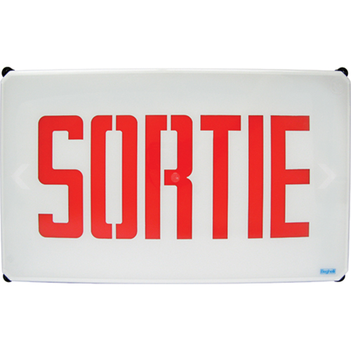 Aqua NEMA 4x Sortie Signs, LED, Hardwired, French R.M.G. Prévention