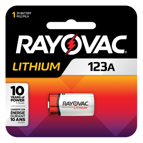 Batterie au lithium, 123, 3 V R.M.G. Prévention