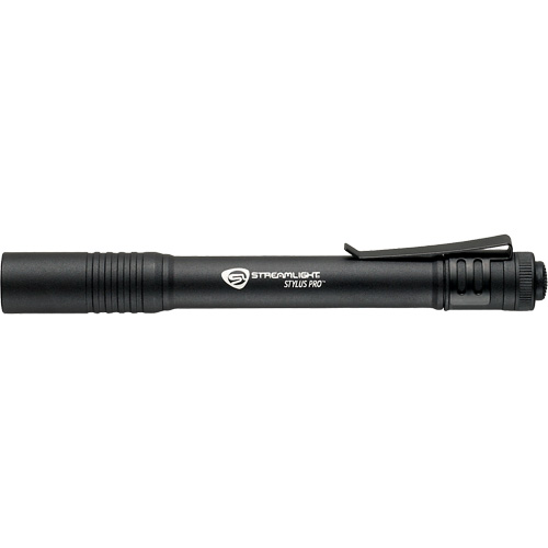 Lampe stylo Stylus Pro, DEL, 100 lumens, Corps en Aluminium, piles AAA, Compris R.M.G. Prévention