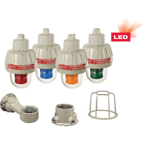 Lumi&egrave;res d'avertissement DEL antid&eacute;flagrantes avec technologie XLT, Continu/Clignotement, Ambr&eacute;e R.M.G. Prévention