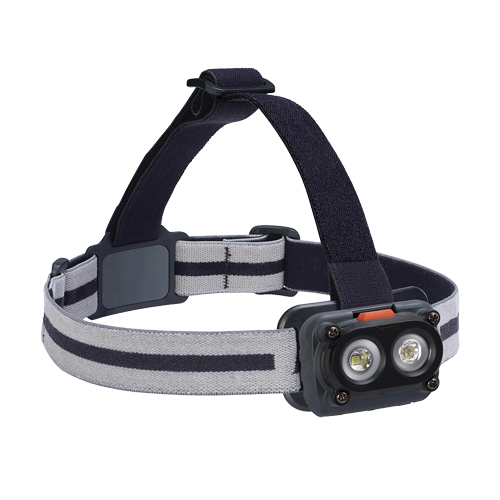 Lampe frontale robuste Hardcase, DEL, 325 lumens, 6,5 hres de fonctionnement, piles AA R.M.G. Prévention