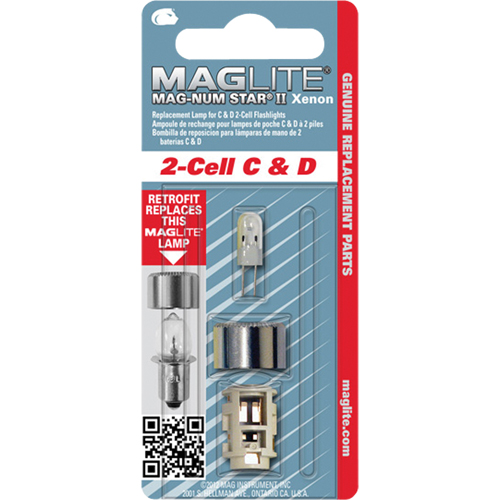 Replacement Bulb for 2-Cell C & D Flashlights R.M.G. Prévention