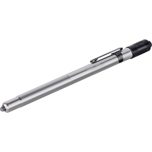 Lampe stylo Stylus, DEL, 11 lumens, Corps en Aluminium, piles AAAA, Compris R.M.G. Prévention