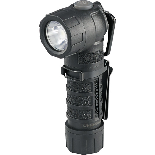 Lampe de poche &agrave; angle droit PolyTac 90 X, DEL, Piles CR123A, Polym&egrave;re R.M.G. Prévention