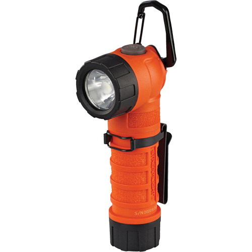 Lampe de poche &agrave; angle droit PolyTac 90 X, DEL, Piles CR123A, Polym&egrave;re R.M.G. Prévention