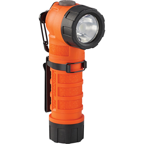 Lampe de poche &agrave; angle droit PolyTac 90 X, DEL, Piles CR123A, Polym&egrave;re R.M.G. Prévention