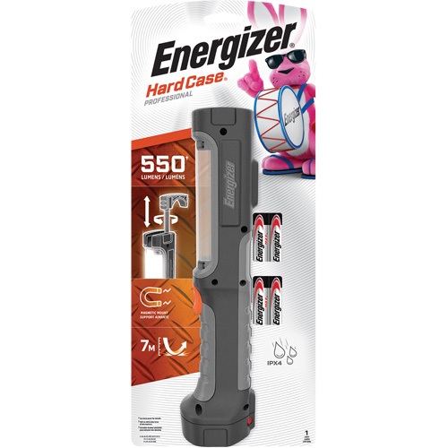 Baladeuse robuste Hard Case, DEL, 550 lumens, Piles AA R.M.G. Prévention