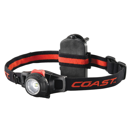 Lampe frontale HL7 , DEL, 285 lumens, 1,5 hres de fonctionnement, piles AAA R.M.G. Prévention