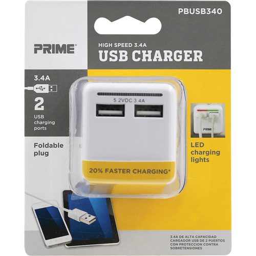 Chargeur USB Prime haute vitesse R.M.G. Prévention