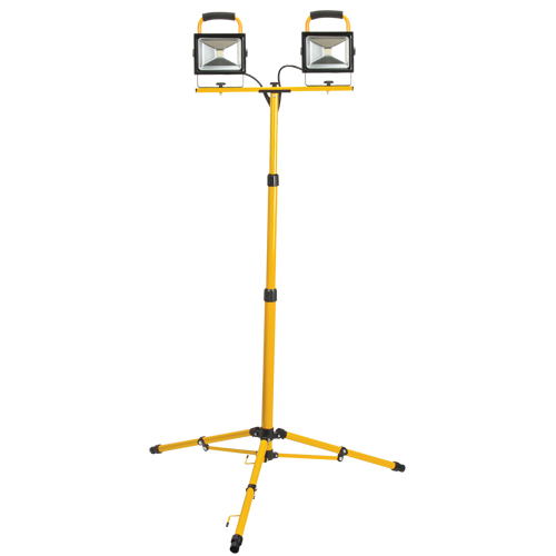 Twin-Head Work Light, LED, 40 W, 4800 Lumens, Aluminum Housing R.M.G. Prévention