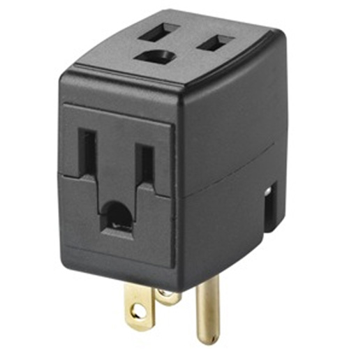 Grounded Triple Cube, 3 Outlet(s), None, 15 Amps, 1875 W, 125 V R.M.G. Prévention