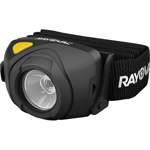 Lampe frontale HD pratiquement indestructible Workhorse Pro, DEL, 210 lumens, 17 hres de fonctionnement, piles AAA R.M.G. Prévention