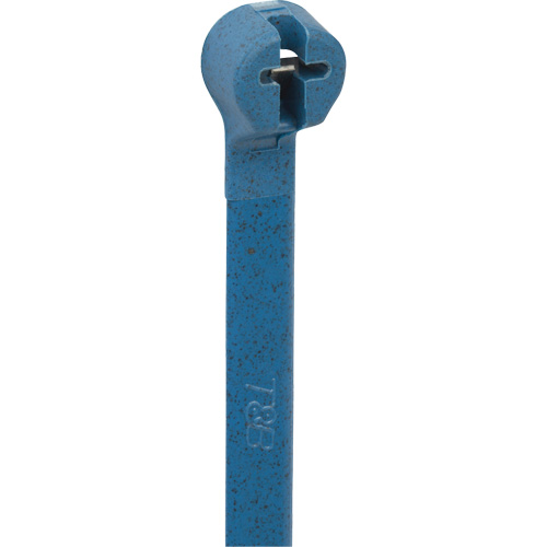 Attache-c&acirc;ble d&eacute;tectable, Longueur 7-4/13", R&eacute;sistance &agrave; la traction 50 lb, Bleu R.M.G. Prévention