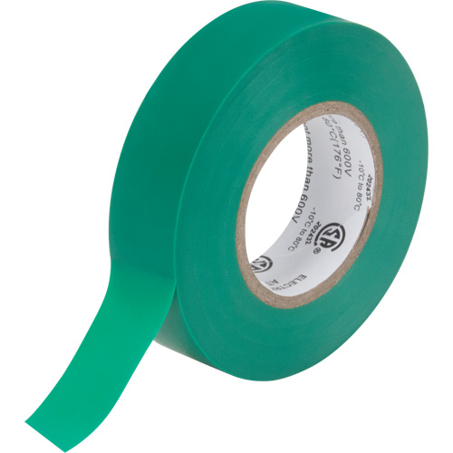 Ruban isolant, 19 mm (3/4") x 18 m (60'), Vert, 7 mils R.M.G. Prévention