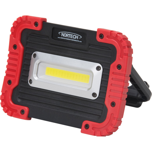 Lampe de travail portative, DEL, 10 W, 1000 lumens, Boîtier en Plastique R.M.G. Prévention