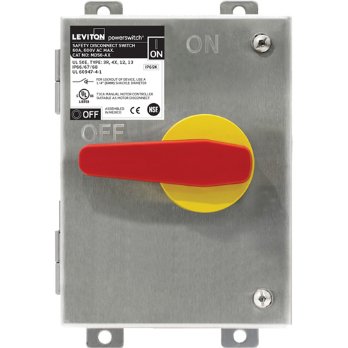 Stainless Steel Disconnect Switch R.M.G. Prévention