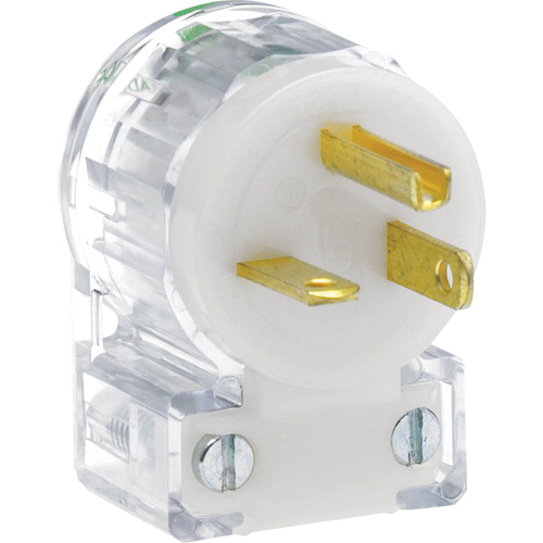 Prise de rallonge &agrave; angle de qualit&eacute; hospitali&egrave;re, Nylon, 20 A, 125 V R.M.G. Prévention