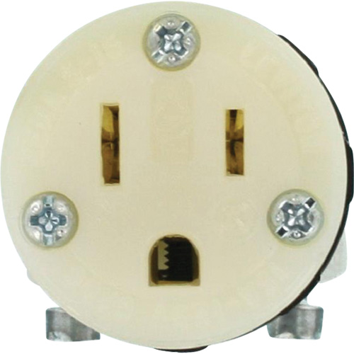 Connecteur de prise de rallonge de qualit&eacute; hospitali&egrave;re, 5-15R, Nylon R.M.G. Prévention