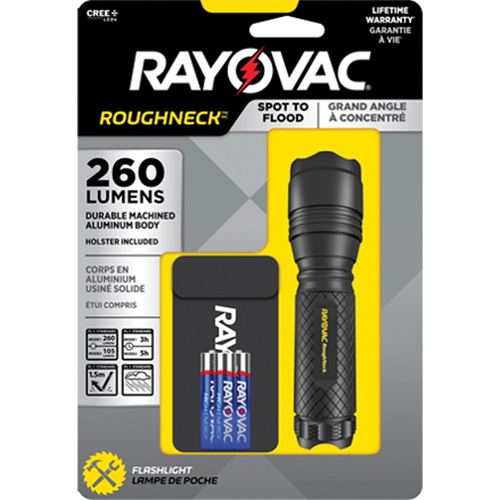 Lampe de poche tactique &agrave; faisceaux concentr&eacute; et large, DEL, 320 lumens, Piles AAA R.M.G. Prévention