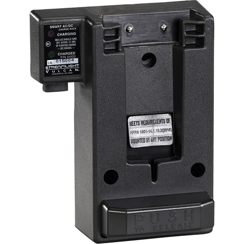 Support de recharge CA/CC intelligent pour les lampes de poche de la s&eacute;rie Vulcan R.M.G. Prévention