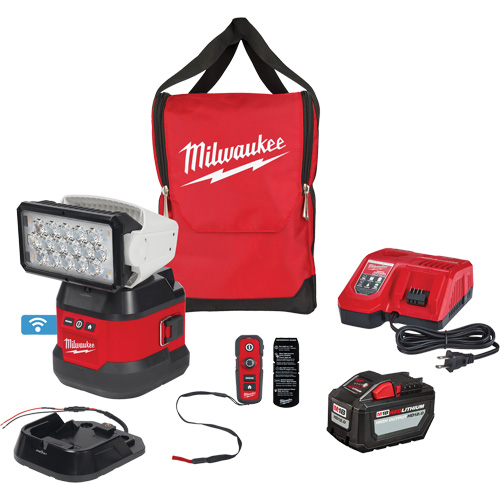 Utility Remote Control Search Light Kit, LED, 4250 Lumens R.M.G. Prévention