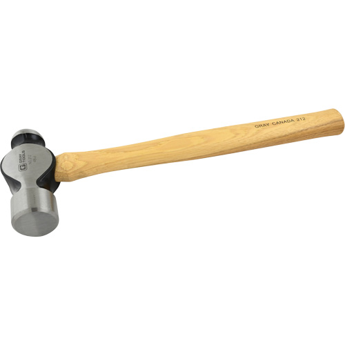 Ball Pein Hammer, 48 oz. Head Weight, Plain Face, Wood Handle R.M.G. Prévention