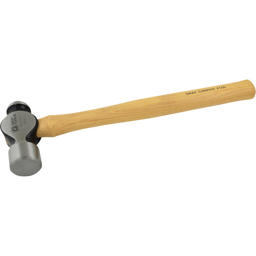Ball Pein Hammer, 40 oz. Head Weight, Plain Face, Wood Handle R.M.G. Prévention