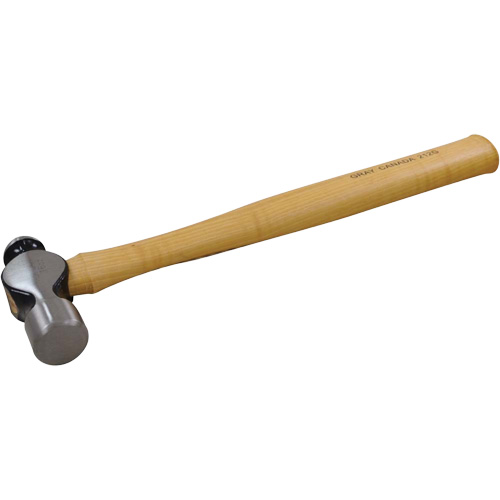 Ball Pein Hammer, 16 oz. Head Weight, Plain Face, Wood Handle R.M.G. Prévention