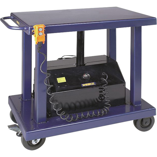 Hydraulic Lift Table, Steel, 24" W x 36" L, 2000 lbs. Capacity R.M.G. Prévention