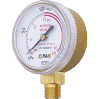 Manom&egrave;tres,  1-1/2", 0-30 psi, Fixation inf&eacute;rieure, Analogique R.M.G. Prévention