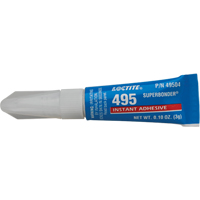 Adh&eacute;sif instantan&eacute; Super Bonder 495, Transparent, Tube, 3 g R.M.G. Prévention