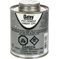 PVC Heavy-Duty Cement, 473 ml, Brush-Top Can, Grey R.M.G. Prévention