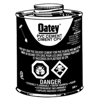 PVC Heavy-Duty Cement, 946 ml, Brush-Top Can, Grey R.M.G. Prévention