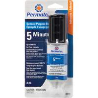 PermaPoxy 5 Minute General Purpose Epoxy, 29.5 ml, Epoxy, Two-Part, Clear R.M.G. Prévention