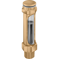 Brass Liquid Level Gauges - Straight, Threaded, 14-1/4" L, 225°F (107.22° C) R.M.G. Prévention
