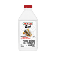 Huile pour moteur de moto Go!, 500 ml, Bouteille R.M.G. Prévention