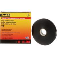 Ruban isolant en vinyle Scotch, 19 mm (3/4") x 33 m (108'), Noir, 10 mils R.M.G. Prévention