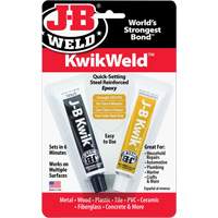 Colle &eacute;poxyde KwikWeld, Deux composants, Tube, 2 oz, Gris R.M.G. Prévention