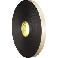 Double-Coated Foam Tape, 66 m (216') L x 12.7 mm (1/2") W, 31 mils, Polyethylene R.M.G. Prévention