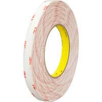 Ruban double face en textile 9456, 25,4 mm (1") x 66 m (216'), Transparent R.M.G. Prévention