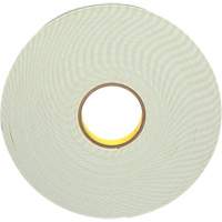 Ruban de mousse avec rev&ecirc;tement deux c&ocirc;t&eacute;s, Ruban double face en mousse, 33 m (108') lo x 25,4 mm (1") la, 62 mils, Ur&eacute;thane R.M.G. Prévention