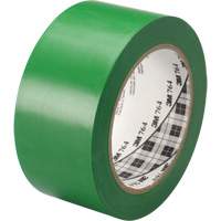 Ruban en vinyle pour travaux g&eacute;n&eacute;raux 764, 25,4 mm (1") la x 32,9 m (108') lo, 5 mils, Vert R.M.G. Prévention