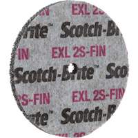 Meule homog&egrave;ne Scotch-Brite EXL, 3" x 1/2", Arbre de 1/4" R.M.G. Prévention