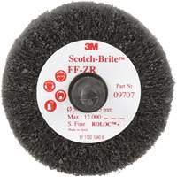 Brosse &agrave; lamelles pour la coupe et le polissage Scotch-Brite, Oxyde d'aluminium, Grain Fin, 2" x 1" x 1/4" R.M.G. Prévention