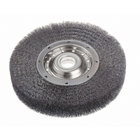 Crimped Wire Wheel Brushes - Wide Face, 6" Dia., 0.0118" Fill, 2" Arbor R.M.G. Prévention